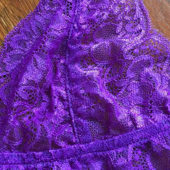 BNIP. Sexy underneath.  Purple lace Set! Black too - Picture 4 of 5